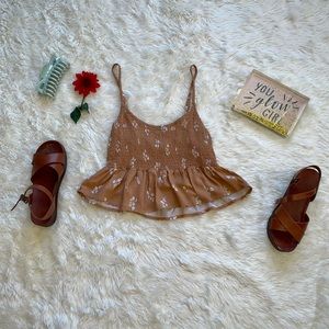 L.A. Hearts Floral Babydoll Tank